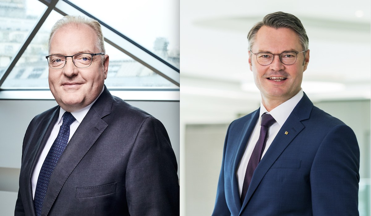 RLB-Vorstandsdirektor Rainer Stelzer (r.) und OeKB-Vorstand Helmut Bernkopf