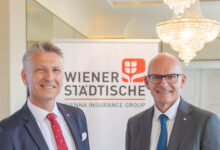 Landesdirektor Michael Witsch und Generaldirektor Ralph Müller von der Wiener Städtischen Versicherung.